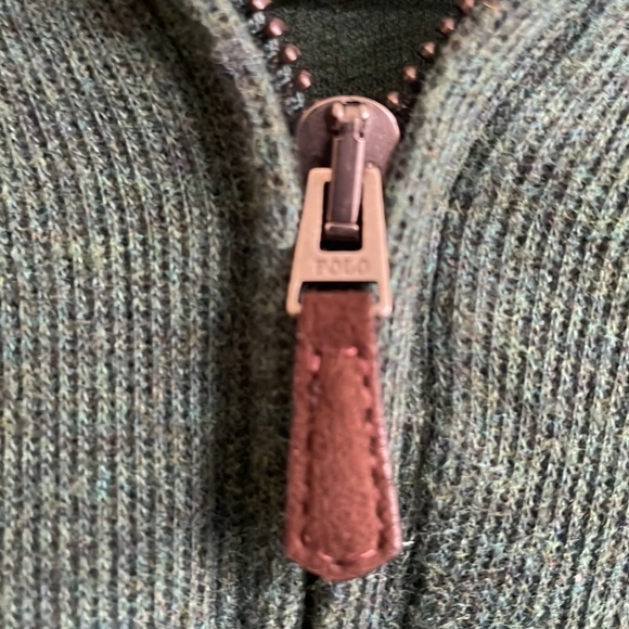 Polo Ralph Lauren Estate-Rib Cotton Quarter-Zip Forrest Green - Picture 3 of 4